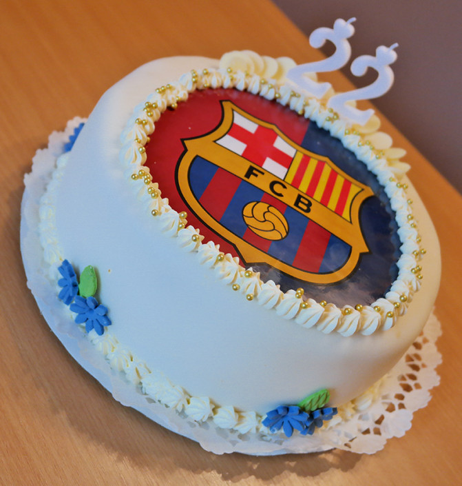FC Barcelona Logós Születésnapi Torta