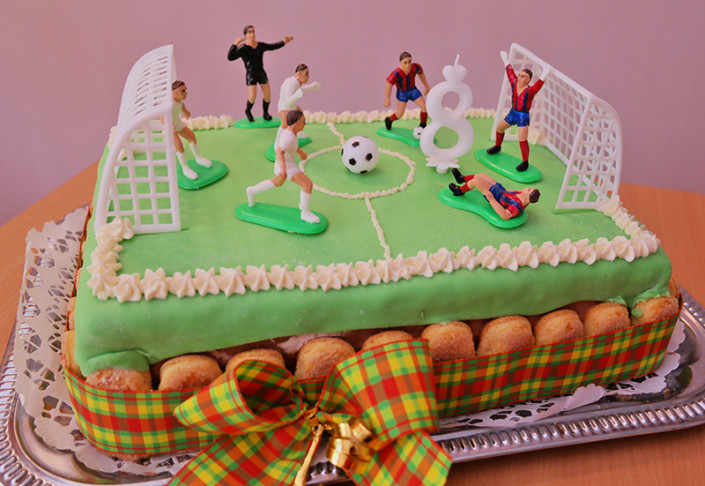 Focipálya Játékosokkal Születésnapi Torta