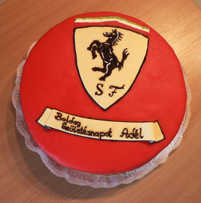 Ferrari Logós Születésnapi Torta